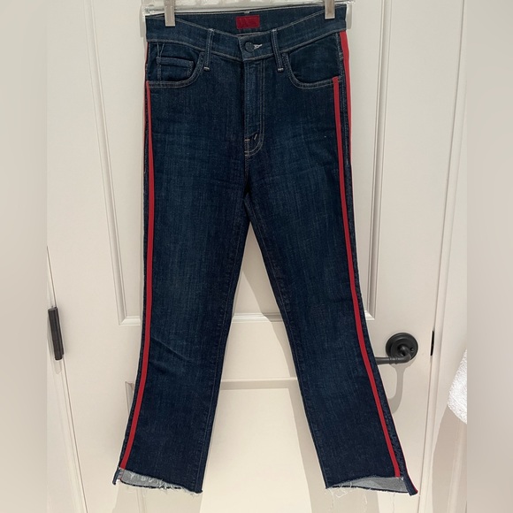 Mother Insider Crop Step Fray speed racer jeans 25 - Picture 10 of 14